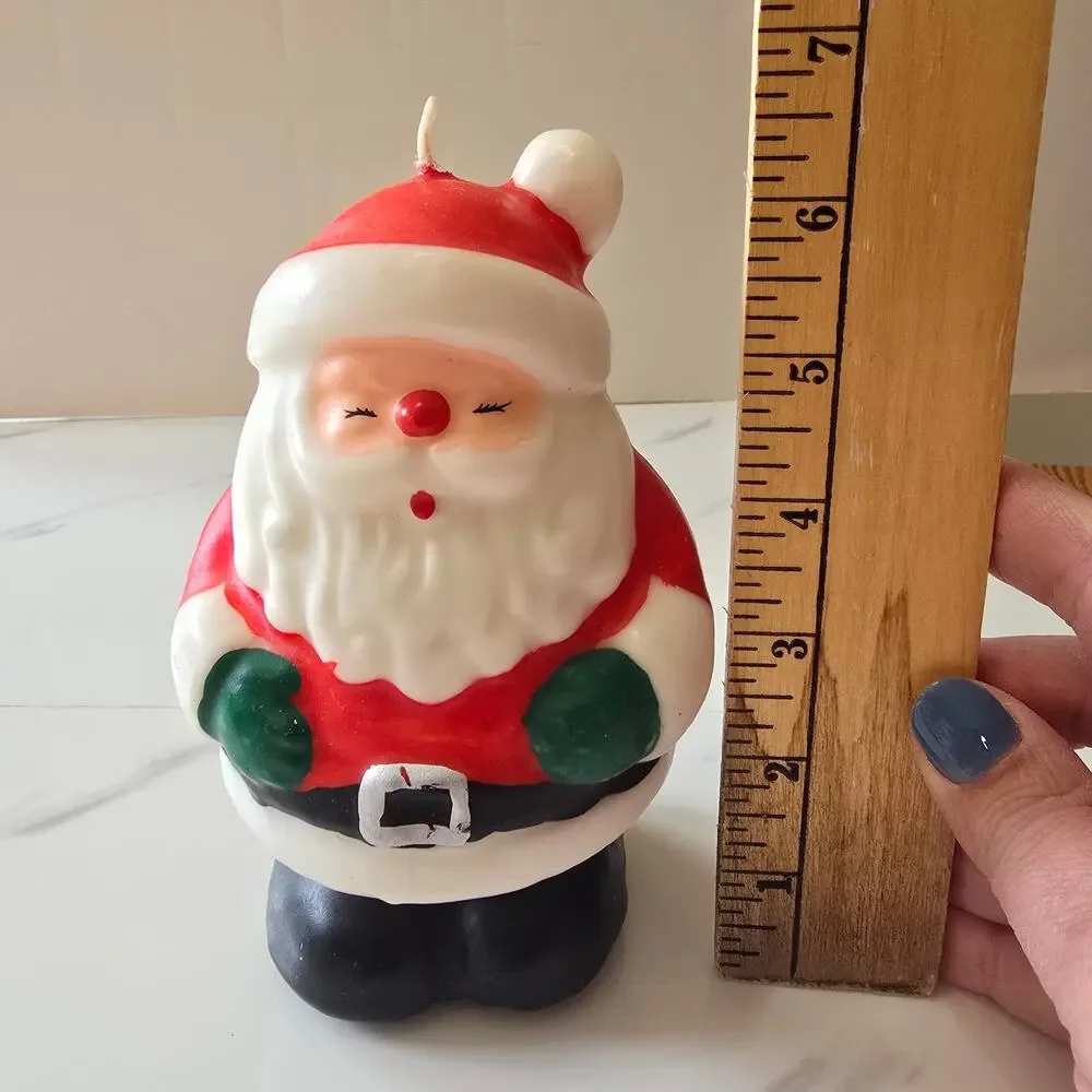 Vintage Made in Taiwan SANTA Musical Candle Unused New Christmas Decor Untested